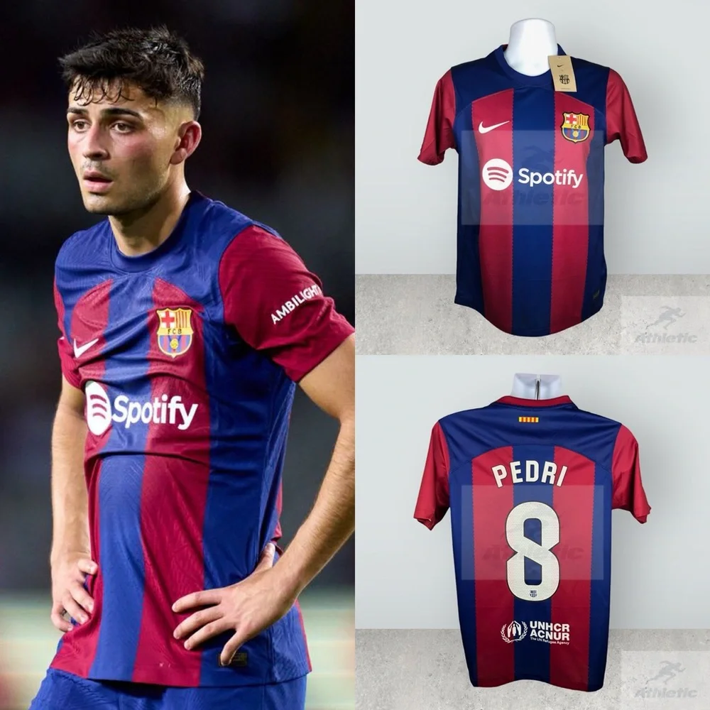 Shirts | New 2232024 Mens Soccer Jersey Home Fc Barcelona Pedri 8